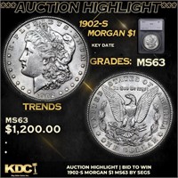 ***Auction Highlight*** 1902-s Morgan Dollar 1 Gra