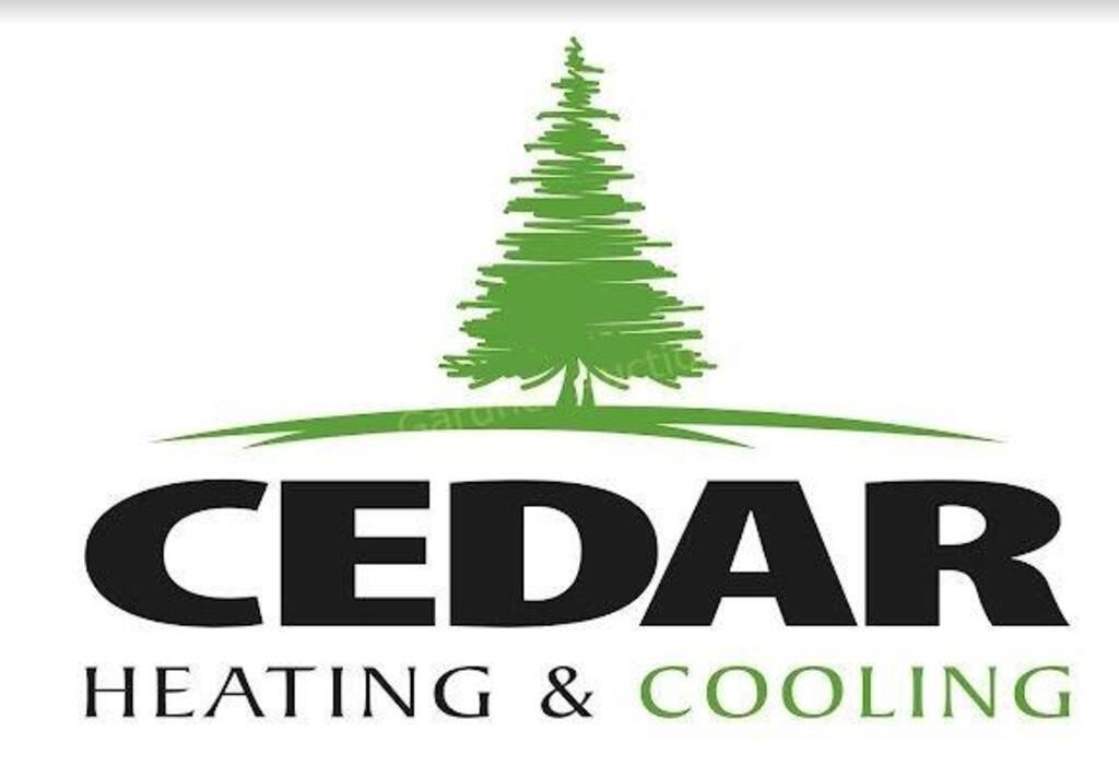 Cedar Heating & Cooling, Voucher for furnace or AC