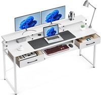 ODK Computer Desk Study Table, 63", White