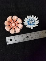 Two beautiful women's brooches