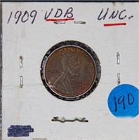 1909 1 Cent VDB