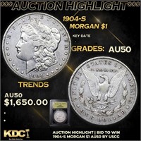 ***Auction Highlight*** 1904-s Morgan Dollar 1 Gra