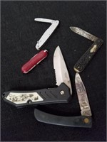 Five miscellaneous pocket knife
