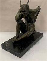 Nino Oliviono Bronze Devil Sculpture