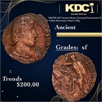 348-350 AD Ancient Rome Constans/Constantius II Fa