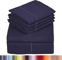 6 PC Rayon from Bamboo Sheet Set Queen