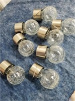 Eight new crackle style solar lights hanging