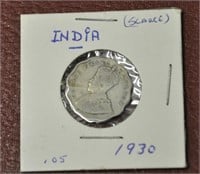 1930 India 1 Anna coin