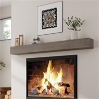 Fireplace Mantel | 72"" W Wood Floating Shelves