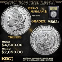 ***Auction Highlight*** 1897-o Morgan Dollar $1 Gr