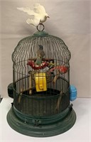 Bird Cage With Decorative Birds