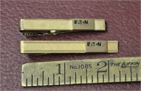 2 - Vintage Eaton tie tacks,  12K gold filled