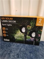 New LED solar lawn Decor spotlights two pack