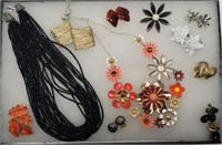 (12 pc) Costume Jewelry: Earrings, Necklaces, ...