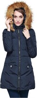 Orolay Women's Winter Fur Hood Jacket