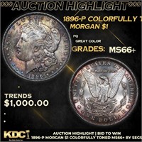 ***Auction Highlight*** 1896-p Morgan Dollar Color