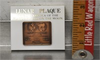 Miniature replica Lunar Plaque