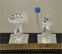 Miniature glass figures, see pics