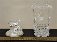 Miniature glass figures, see pics