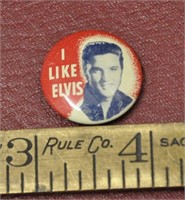 Vintage Elvis pinback button