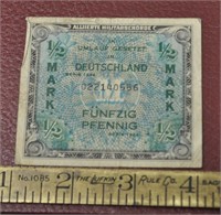 1944 -1/2 Deutsche Mark, notes