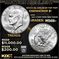 ***Auction Highlight*** 1973-s Silver Eisenhower D