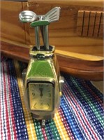 Golf bag clock