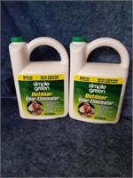 Two new one gallon Simple Green outdoor odor
