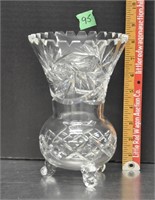 Vintage pinwheel crystal vase