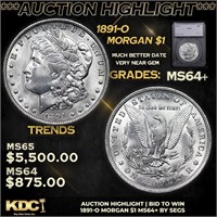 ***Auction Highlight*** 1891-o Morgan Dollar 1 Gra
