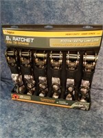 New 8-ft ratchet tie downs six pack