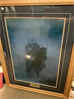 Herd of the storm print framed to 39x30