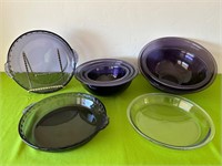 Amethyst Purple Pyrex Nesting Mixing Bowls ++