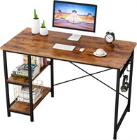 Writing Computer Desk 47", with 2 Shelves