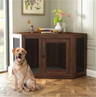 Large Corner Dog Crate Furniture