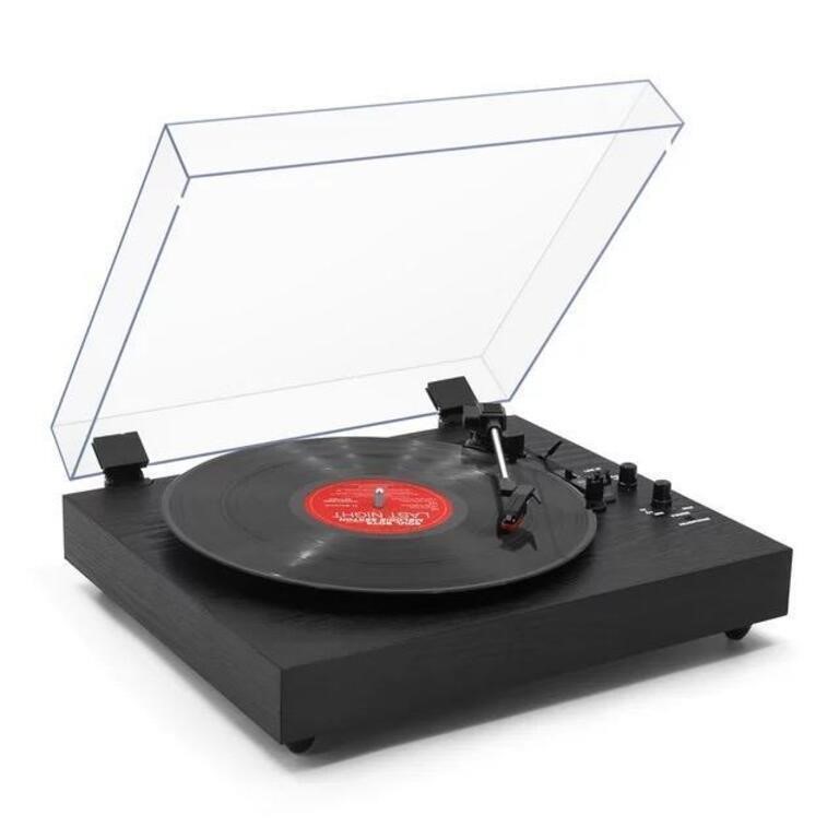 Vintage Turntable, Bluetooth Record Player, Built-
