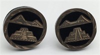 Sterling Silver Mexico Cuff Links