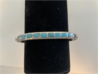 Sterling & Turquoise Cuff Bracelet 7.5gr TW