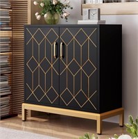 Sideboard Buffet Cabinet with Storage, Black