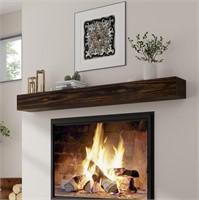 Fireplace Mantel  60"" W Wood Floating Shelf