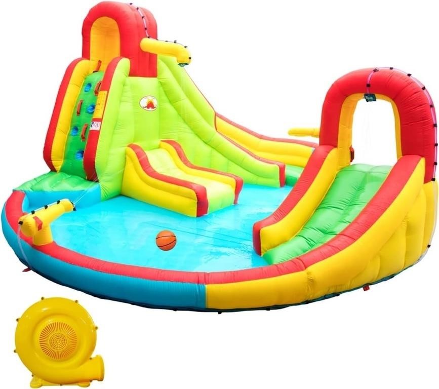 WELLFUNTIME Inflatable Water Park/Slide