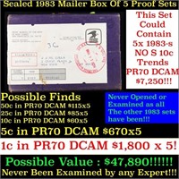 Original sealed box 5- 1983 United States Mint Pro
