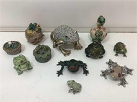 Frog Enameled Trinket Dishes & More
