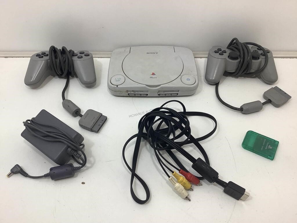 PS One w/ Controllers & Power Ford. Powers On,