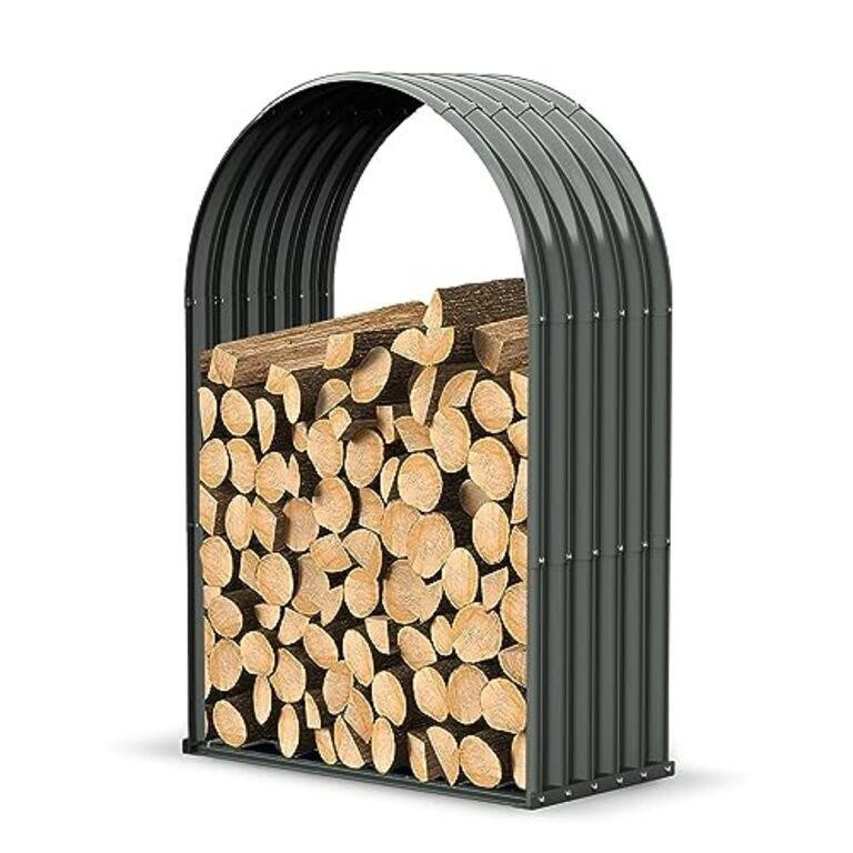 A ANLEOLIFE Galvanized Steel Firewood Storage