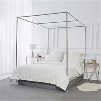 Foreate Canopy Bed Frame Stainless Steel King
