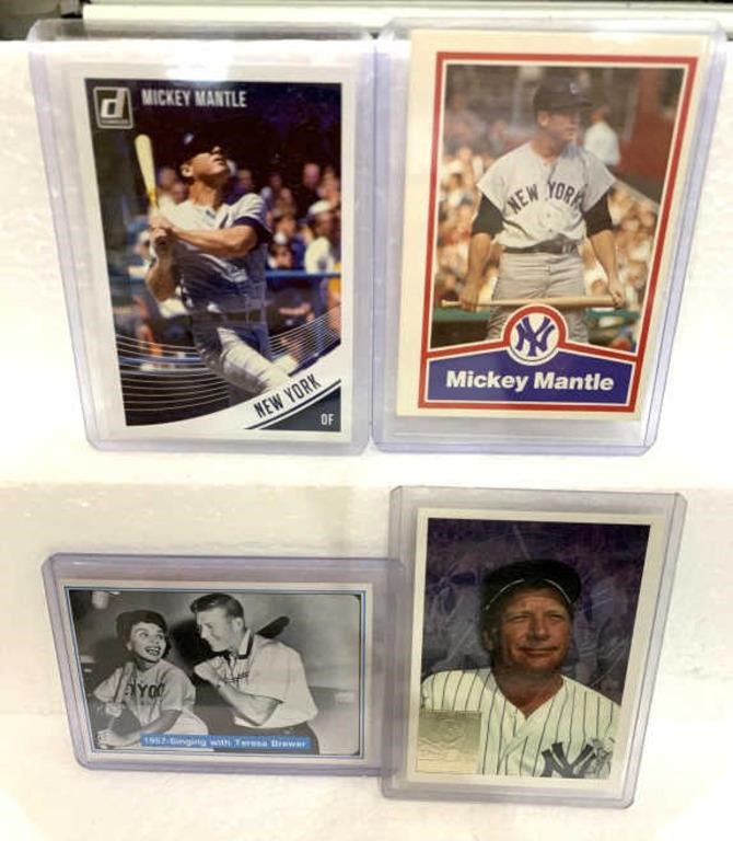 4-Mickey Mantel. Baseball cards