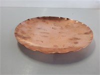 Solid Copper 10in Plate, Avon Copper Smith