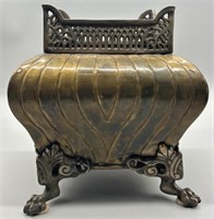 Vintage Brass Planter from India