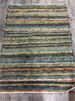 Large multi colored indoor rug 77x58